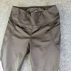 Bebe Sport Leggings Womens Medium Black Colorblock Stretch Performance Running